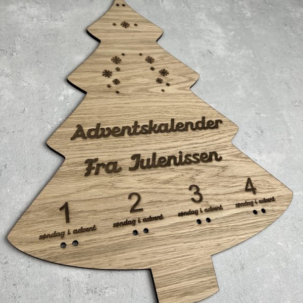 Adventskalender fra nissen - juletræ