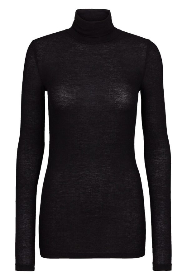 Bruuns Bazaar - Bluse - AngelaBB Roll Neck - Black