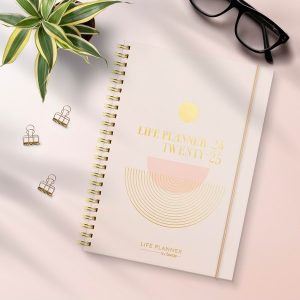 Burde Studie Life Planner Pink A5 ugekalender 2024/2025