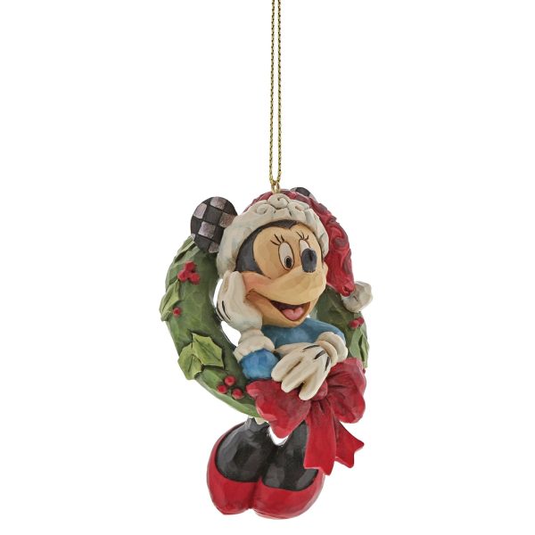 Disney ornament Minnie i krans figur