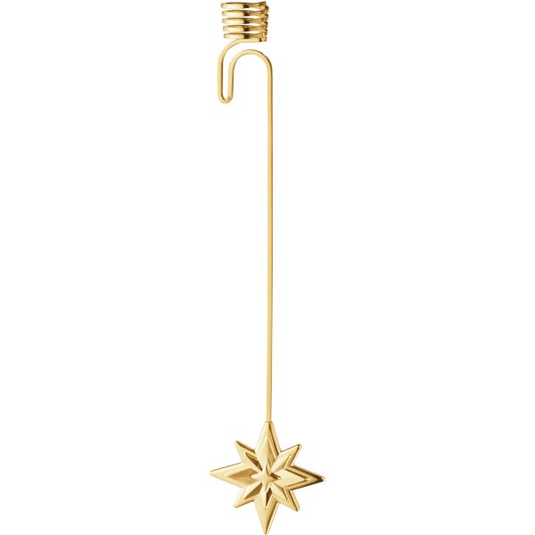 Georg Jensen Christmas Collection 2024 Stjerne lyseholder, 18 kt guldbelægning