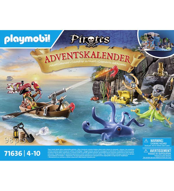 Playmobil Pirates - Julekalender - 24 Låger - 71636 - 98 Dele