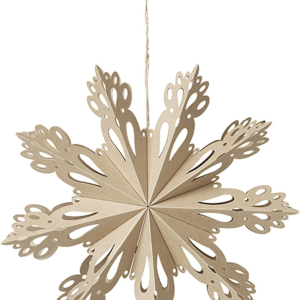 Snowflake, Juledekoration, brun, 30 cm