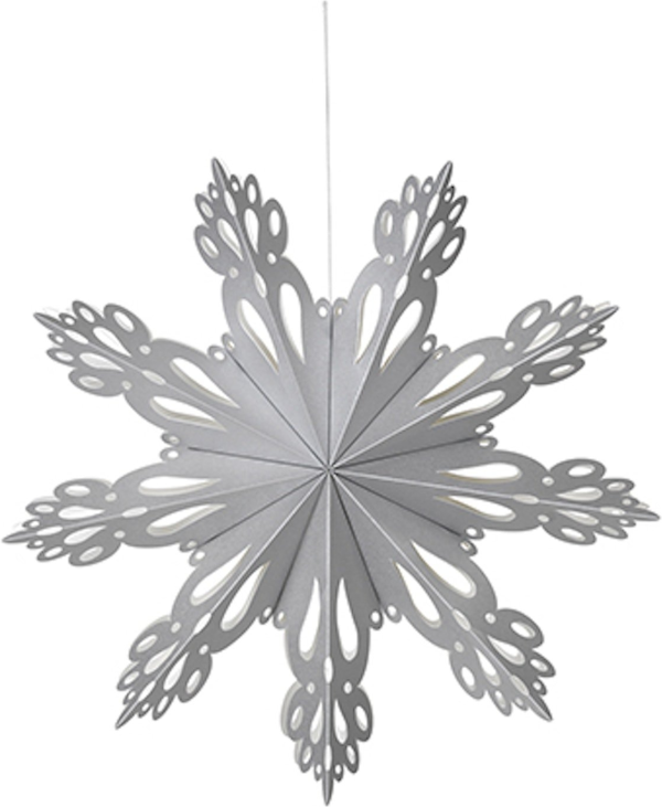 Snowflake, Juledekoration, sølv, 30 cm