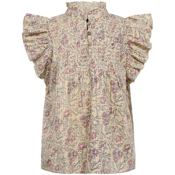 Sofie Schnoor AOP Flower Top - Str. 110