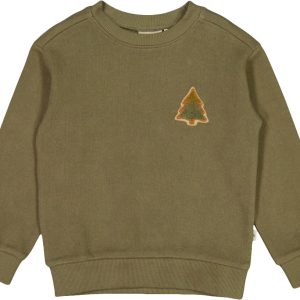 Sweatshirt Plys Juletræ Badge