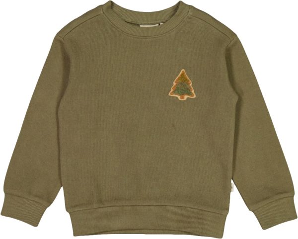 Sweatshirt Plys Juletræ Badge