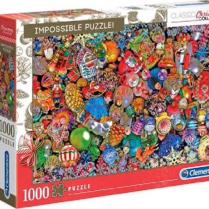 Clementoni Puslespil - Jolly Christmas - Impossible - 1000 Brikker