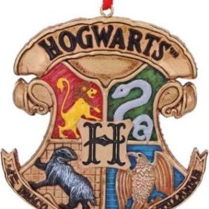 Harry Potter Julepynt - Hogwarts Logo - 8 Cm