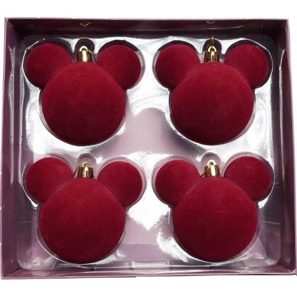 Mickey MouseÂ® Velour Julekugler