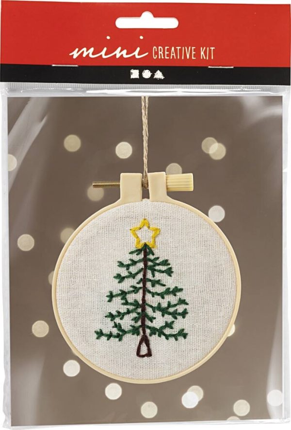 Mini Diy Kit Broderi - Juletræ