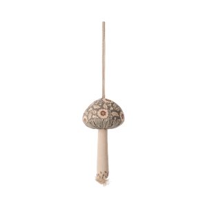 Maileg Mushroom Ornament - Winter Flower Green