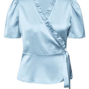 A-View - Bluse - Peony Blouse - Light Blue