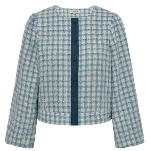 A-View - Jakke - Liberta Jacket - White/Blue