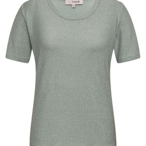 A-View - T-shirt - Eva Short Sleeve Top - Mint