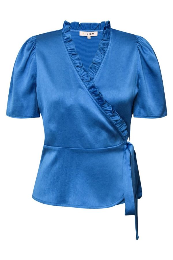 A-View - Top - Peony Blouse - Blue