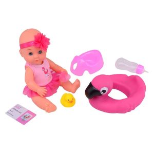 Baby Rose Drinking and Peeing Doll 30cm with Accessories