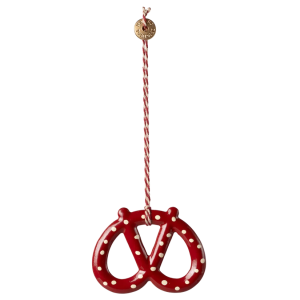 Maileg Metal ornament, Pretzel - Dot