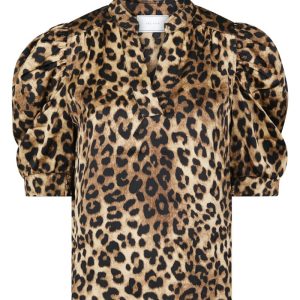 Neo Noir - Top - Roella Leo Blouse - Leopard