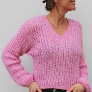 No 16 sweater fra VesterbyCrea, strikkeopskrift