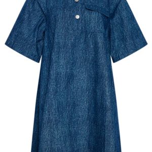 Noella - Kjole - Jozie Dress - Blue Snow Wash