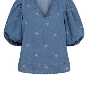 Nümph - Bluse - Nuibiza Blouse - Medium Blue Denim