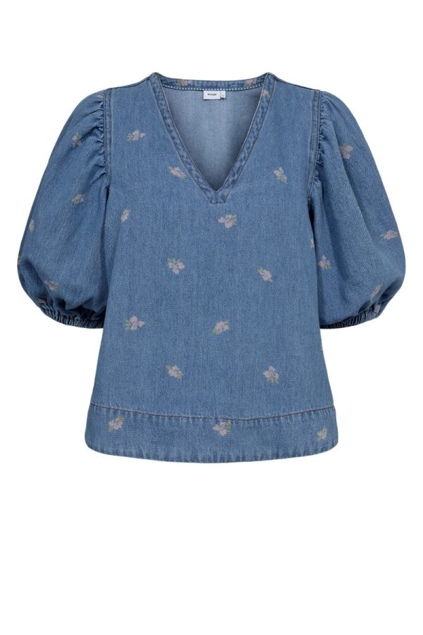 Nümph - Bluse - Nuibiza Blouse - Medium Blue Denim