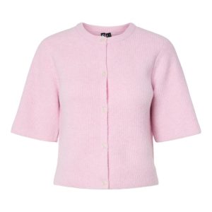 Pieces - Cardigan - Silly SS O-Neck Knit Cardigan - Roseate Spoonbill