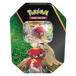 Pokemon TCG Divergent Powers Tin Box - Hisuian Decidueye V - Sword & Shield