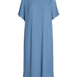 Viganaje Myta High Neck midi kjole - Coronet Blue