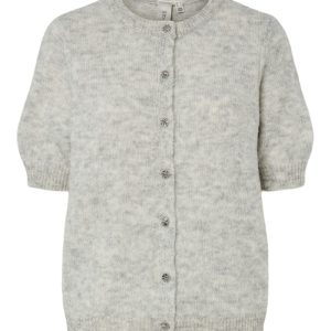 Y.A.S - Cardigan - Yasannika Ss Cardigan - Light Grey Melange