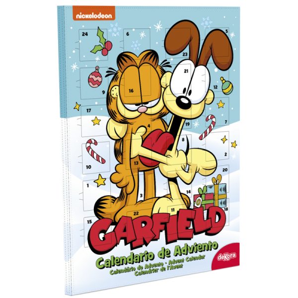 Garfield julekalender med chokolade