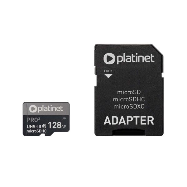 Micro SD Kort - 128GB - Hukommelseskort - Adapter - MicroSDXC (UHS-III)