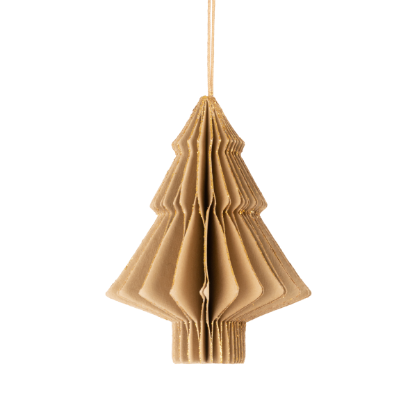 Beige Juletræ 10 cm.