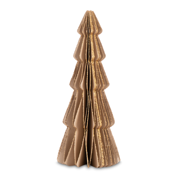 Beige Juletræ 21.5 cm.