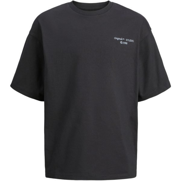 Jack & Jones Junior Black Ornoho Back Graphic T-Shirt Crew - Str. 128