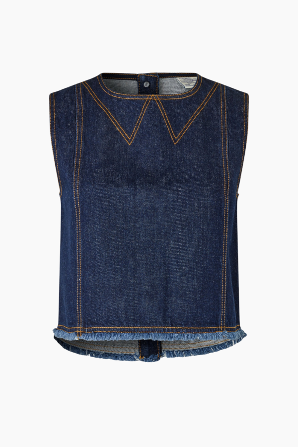 Madi Top - Night Sky Denim - Baum und Pferdgarten - Blå L