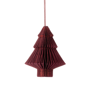 Rød Juletræ 10 cm.