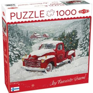 Tactic Juletræ Lastbil 1000 brikker puslespil