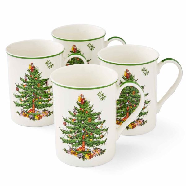 Christmas Tree krus, 4 stk.