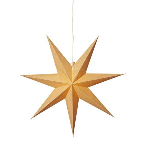 Cotton papirsstjerne, 60 cm, guld