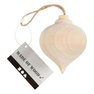 Creativ Company - Pendant Pointed Wooden Christmas Ball