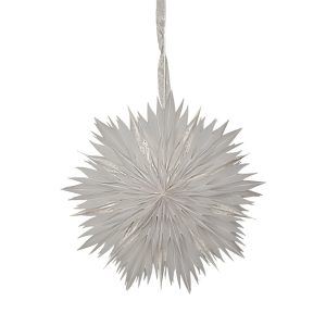 Dis papirsstjerne, 60 cm, hvid