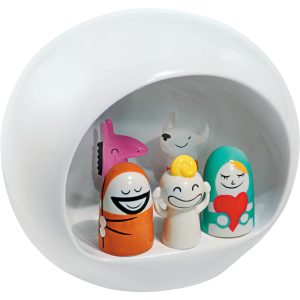 Krybbespil porcelæn, hvid