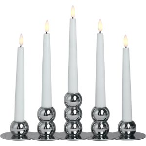 Lykke LED adventsstage, krom