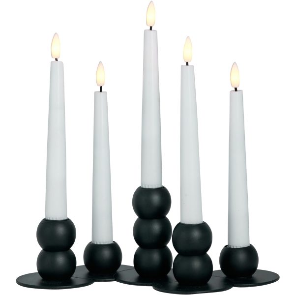 Lykke LED adventsstage, sort