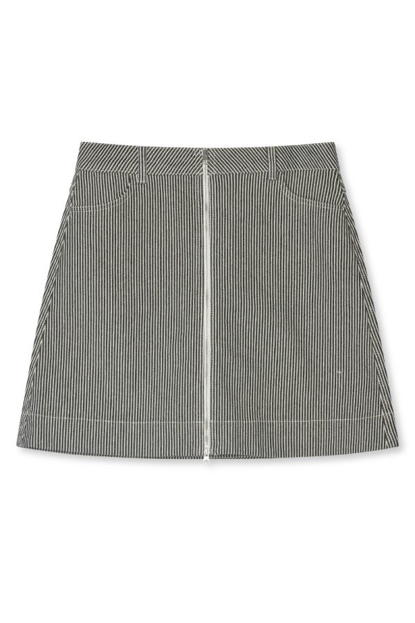 Mads Nørgaard - Nederdel - Hickory Punk Riva Skirt - Black/White