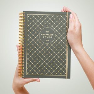Mayland Studie Organizer & Notes A5 ugekalender grøn 2025/2026