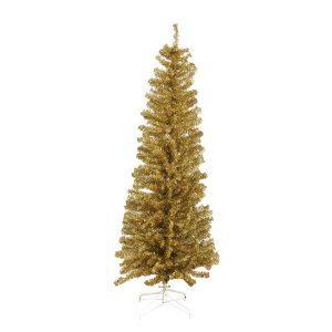 NORDIC WINTER Christmas tree artificial PVC - 180 x 68 cm - "BLING" Class C - Gold