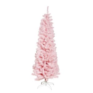 NORDIC WINTER Christmas tree artificial PVC - 180 x 68 cm - "BLING" Class C - pink
